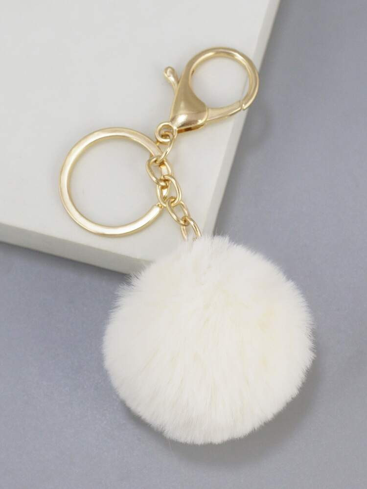 Pom Pom Charm Keychain | SHEIN