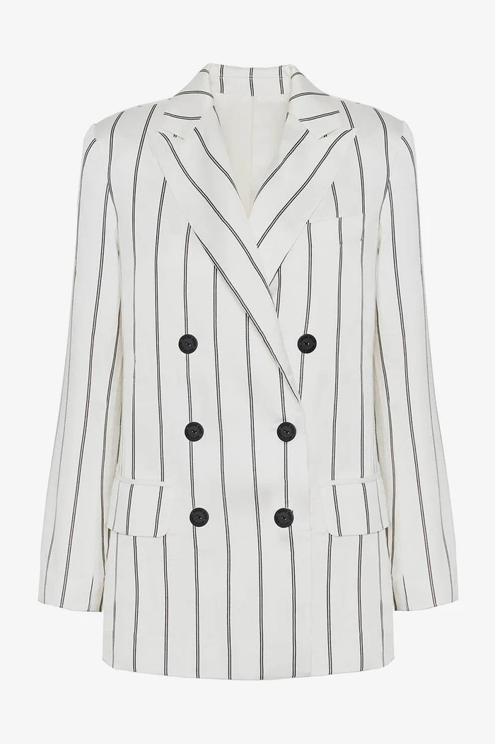 Ryan Blazer - Cream And Black Stripe | ANINE BING