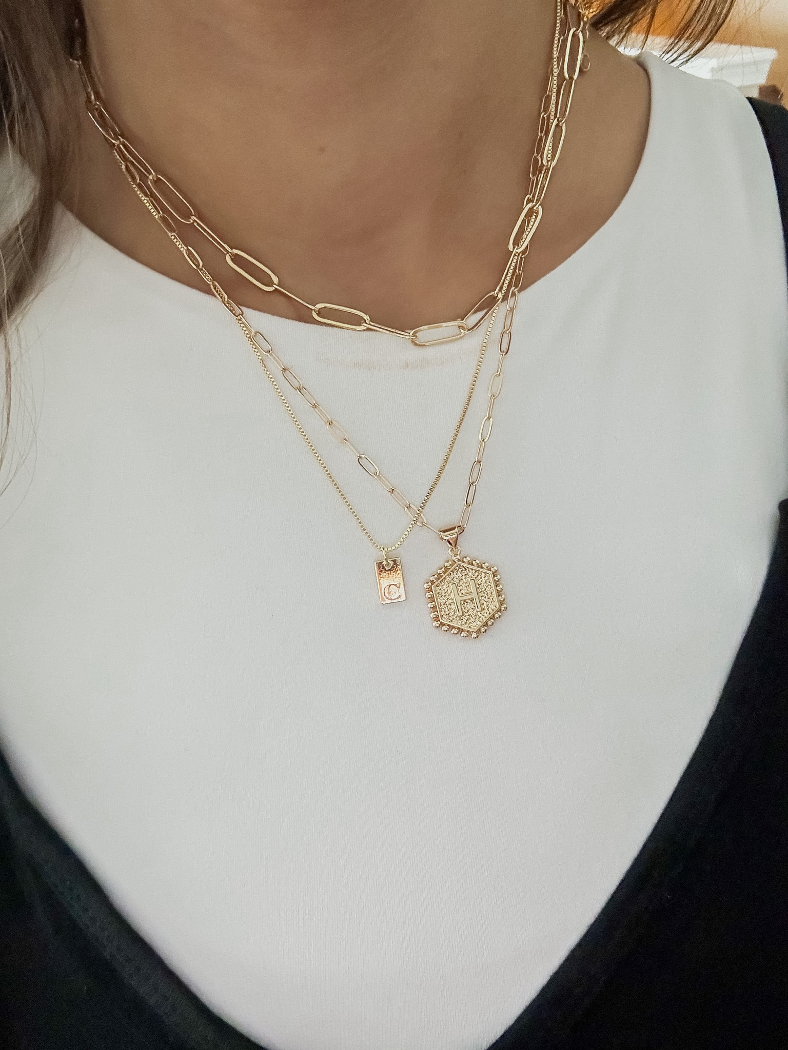 Love the stacking look right now! Pieced these together from some Amazon finds and love the way it looks! Also comes in silver! 

#LTKunder50 #LTKstyletip