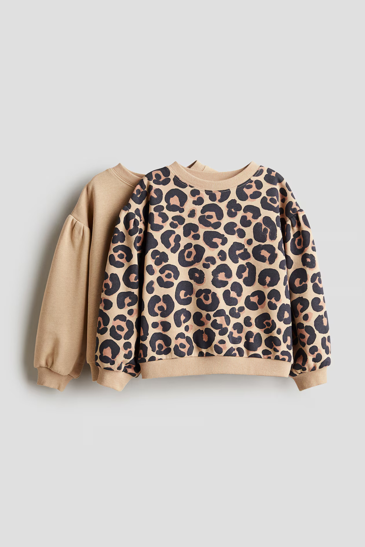2-pack Puff-Sleeved Sweatshirts | H&M (US + CA)