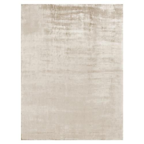 Exquisite Rugs Purity Modern Classic Beige Bamboo Silk Solid Rug - 8'x10' | Kathy Kuo Home