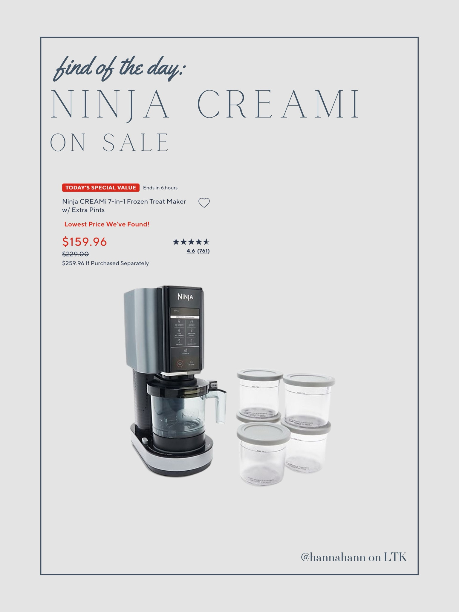 Ninja creami on major sale! They have so many new colors to choose from too! Getting this for Jake! 

#LTKGiftGuide #LTKsalealert #LTKhome