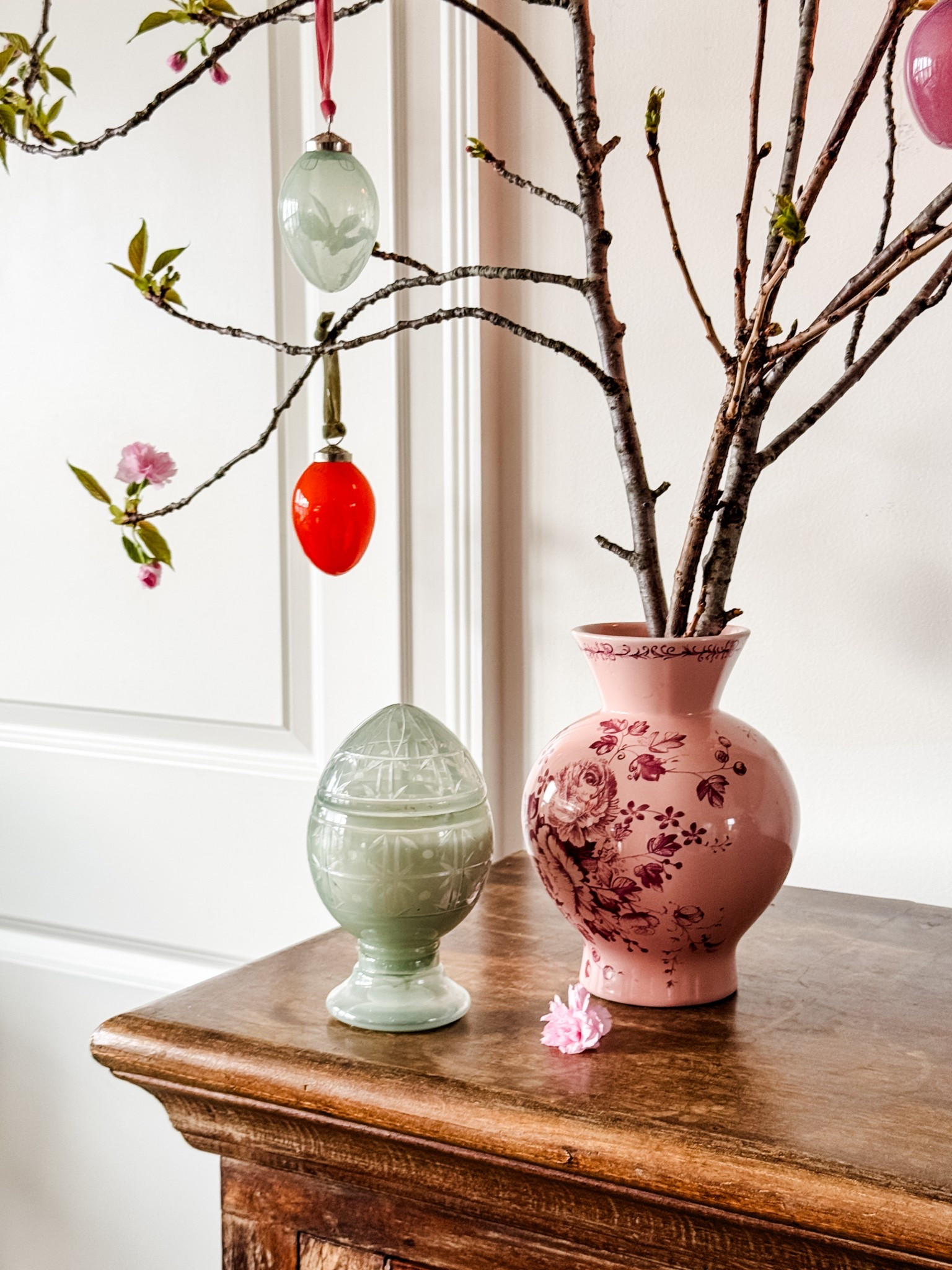 The monochromatic delft vase is perfect for spring branches and then later...peonies! 

#LTKHome #LTKSeasonal