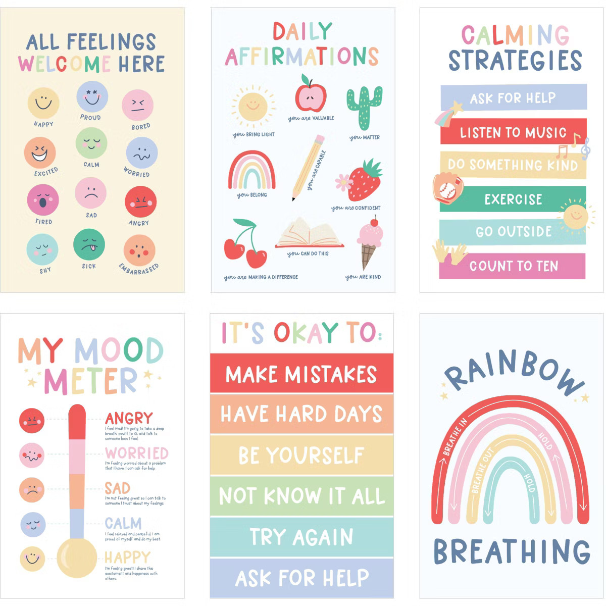 Pippi Post 6pk Calming Corner Poster Kit | Target