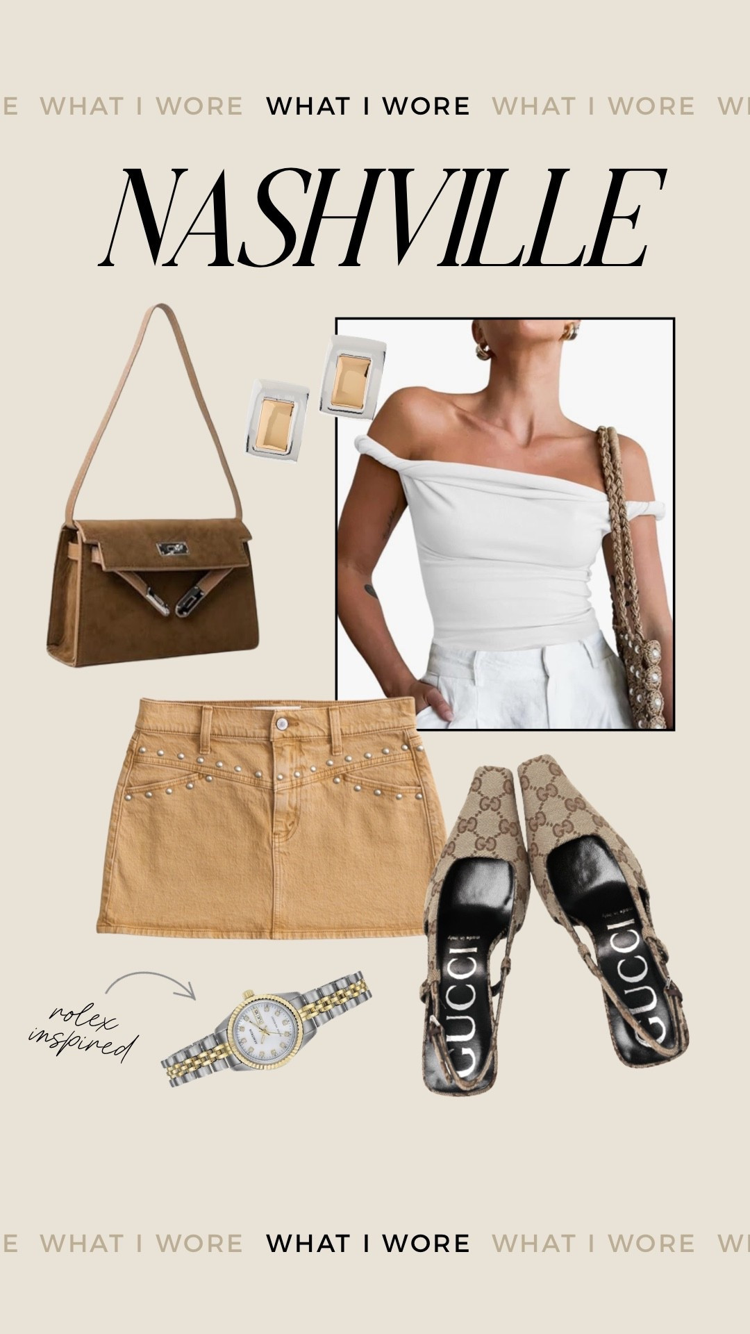 What I wore in Nashville! 

Tip size Small
Skirt size 24CL