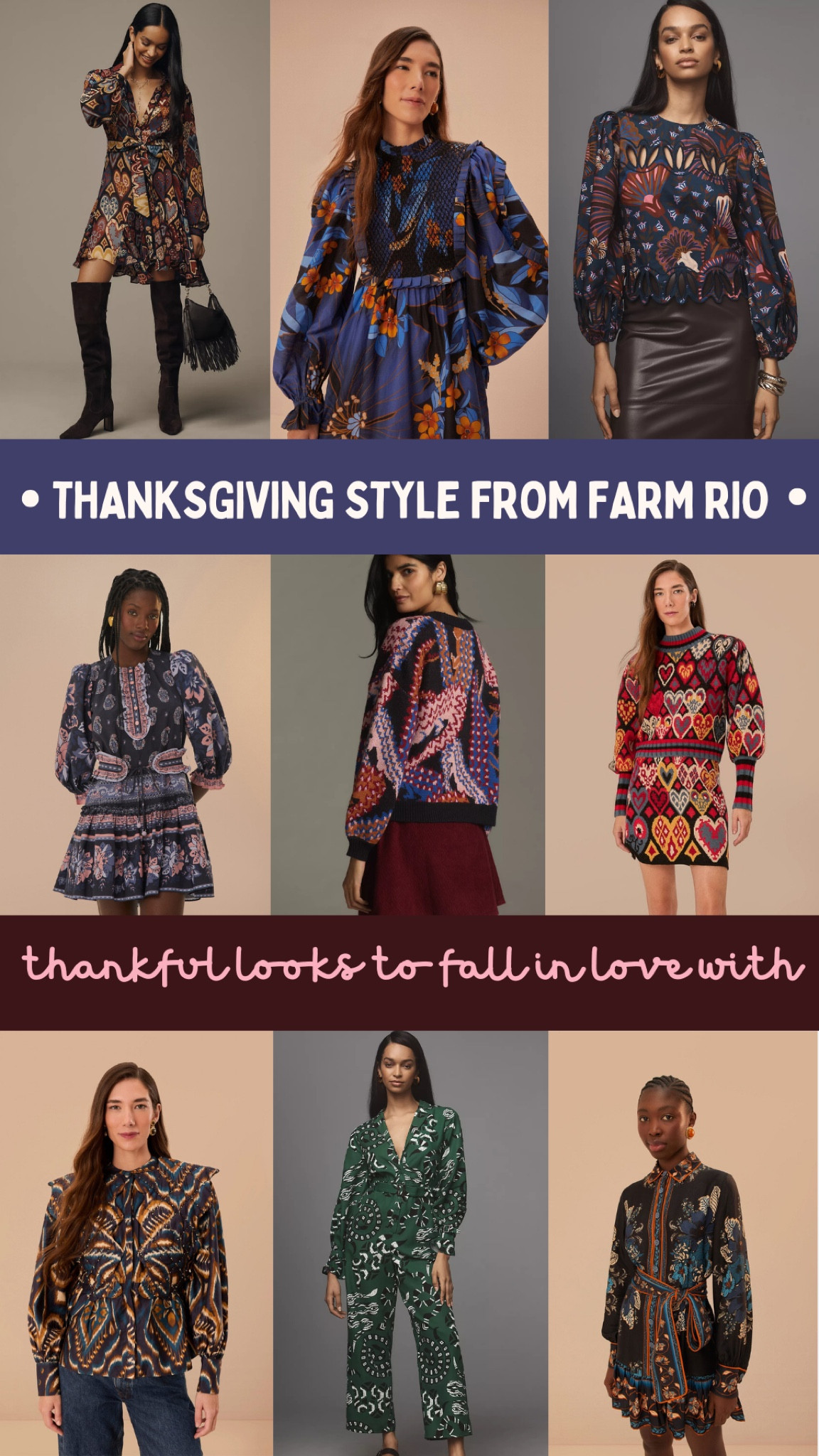 Thanksgiving style from Farm Rio … 

#LTKStyleTip #LTKSeasonal #LTKOver40