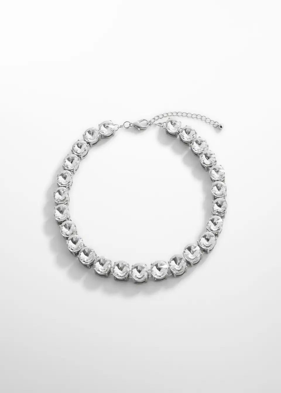 Faceted crystal necklace -  Women | Mango USA | MANGO (US)