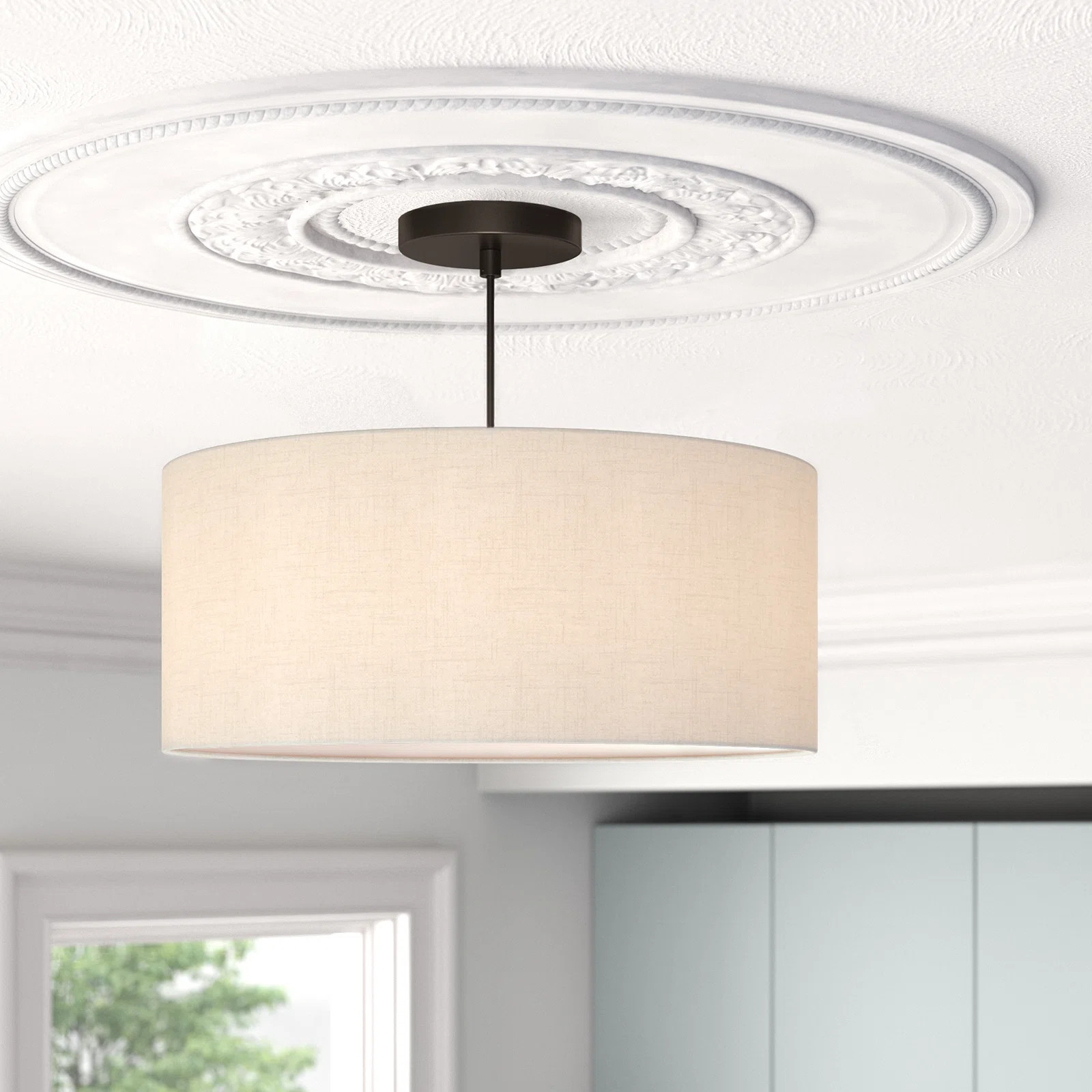 Swarey 3 - Light Drum Pendant | Wayfair North America