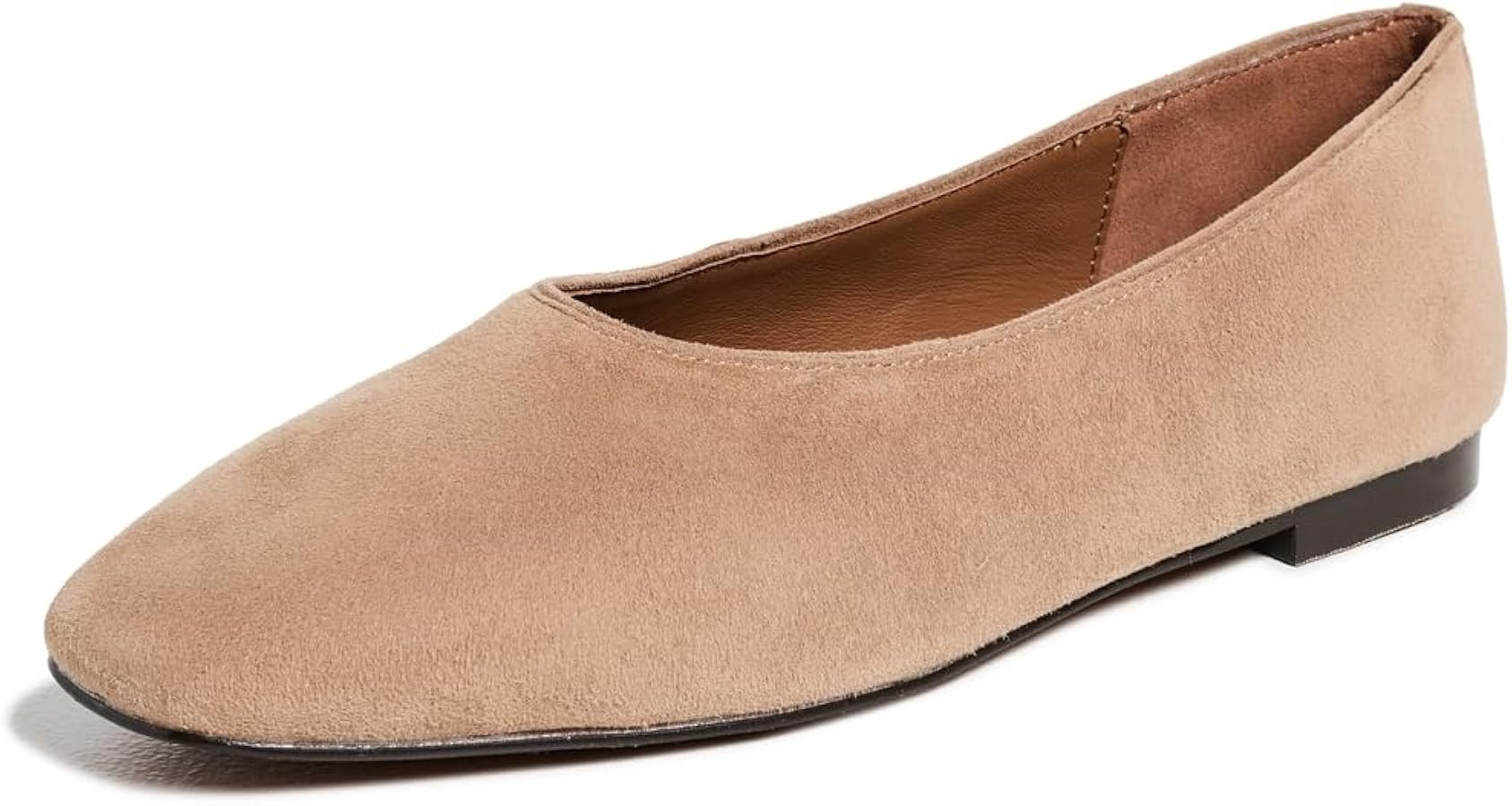 Madewell Women's The Mylie Ballet Flat in Leather | Amazon (US)