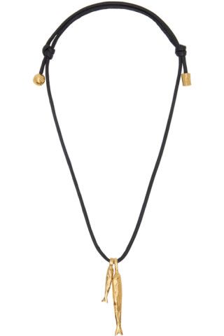 Gold 'The Gone Fishing' Necklace | SSENSE