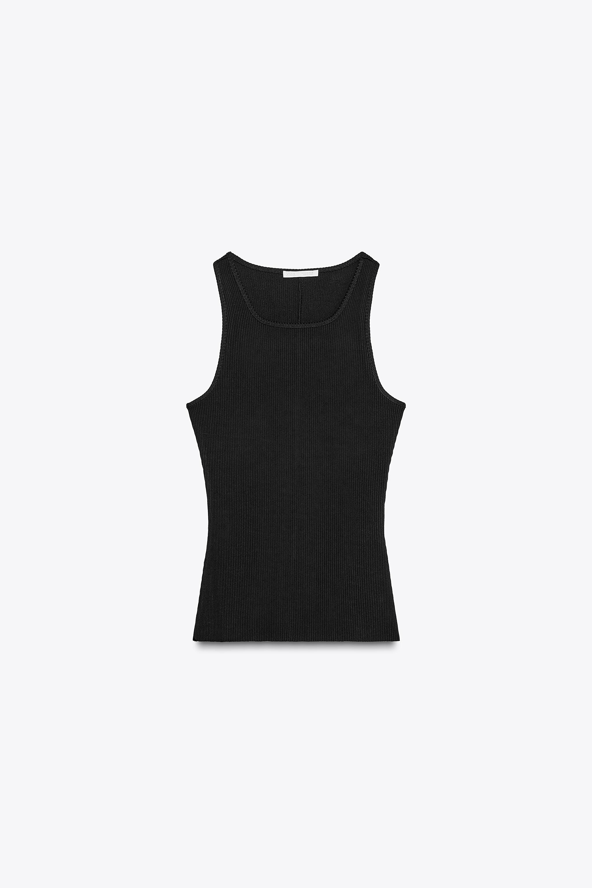 RIBBED STRAPPY TOP | Zara UK