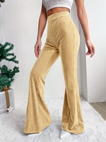 SHEIN EZwear Elastic Waist Flare Leg Pants SKU: sw2301062922032659(1000+ Reviews)$15.49$14.72Join... | SHEIN