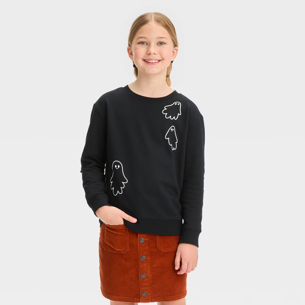 Girls' Halloween Pullover Sweatshirt - Cat & Jack™ | Target