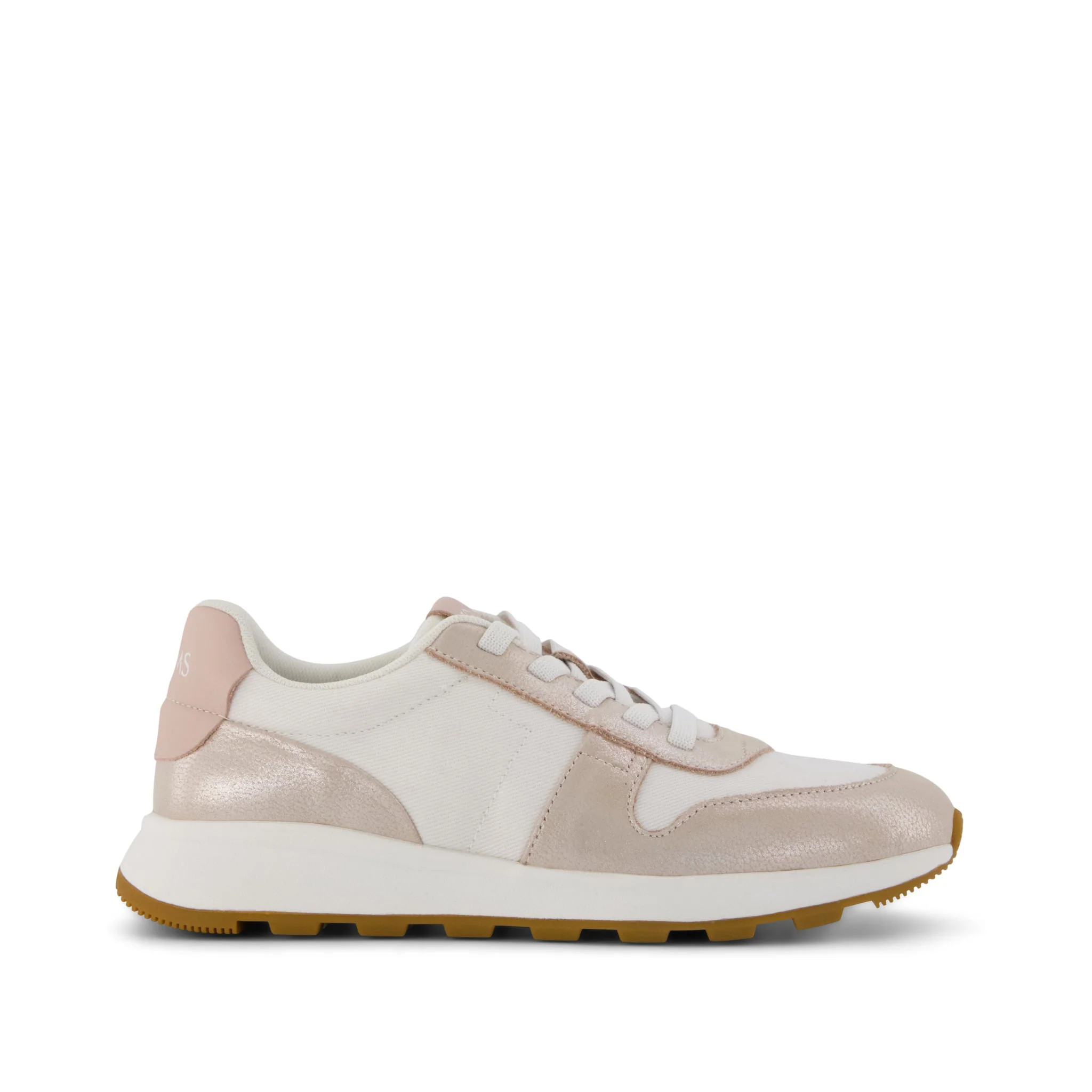 Womens TRVL LITE Retro Runner Sneaker Water Repellent Champagne Shimmer | Toms EMEA