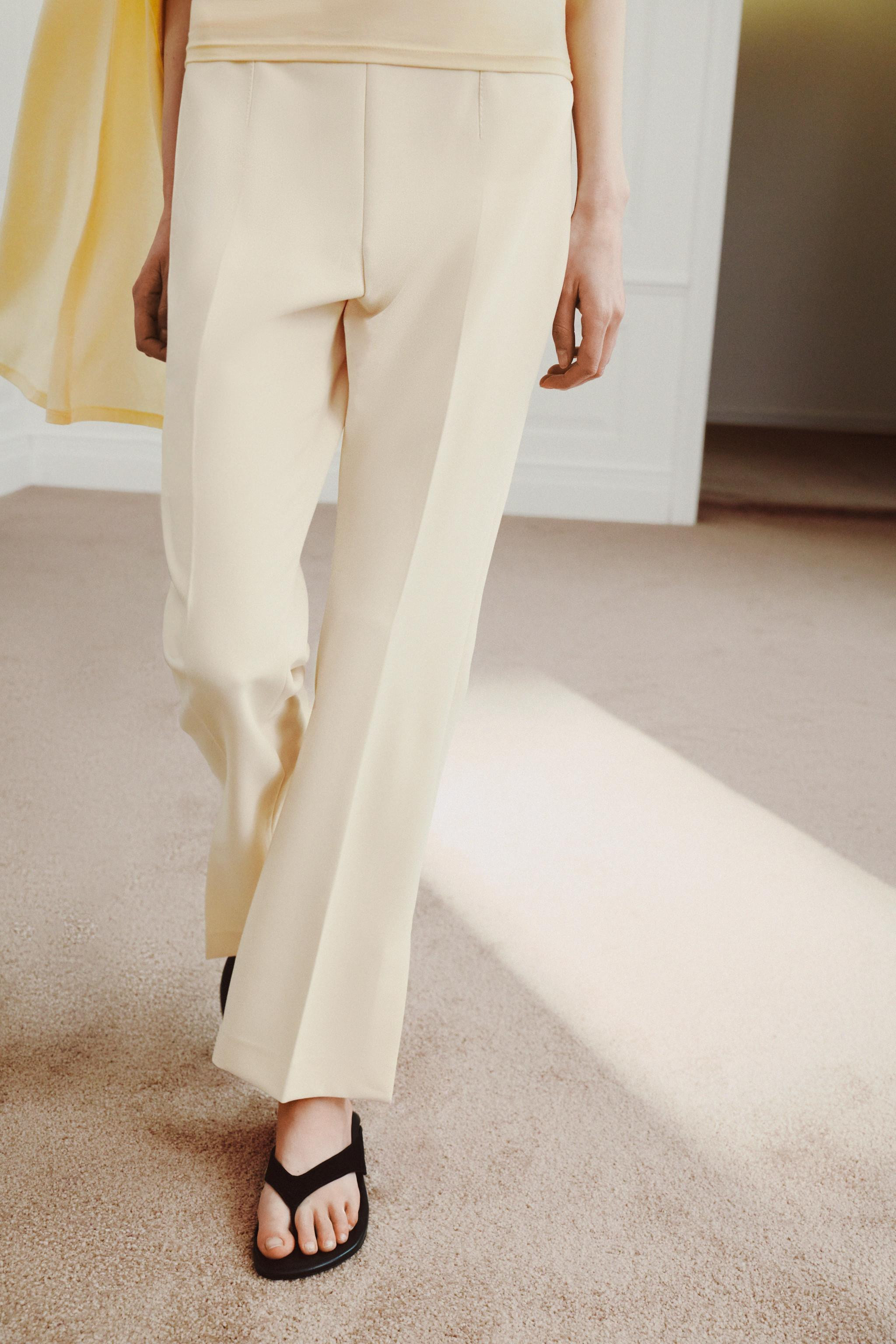 ZW COLLECTION HIGH-WAIST CROPPED PANTS | Zara US