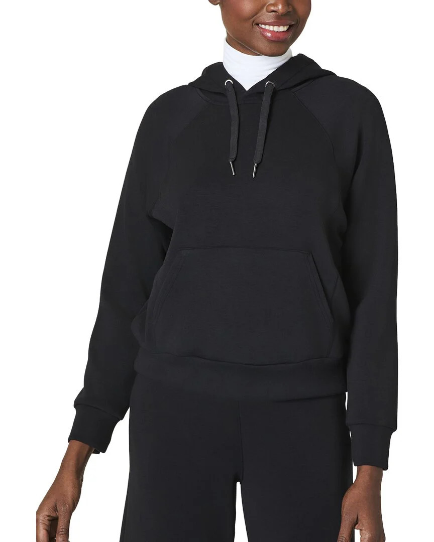 SPANX Women's Airessentials Pocket Pullover Hoodie, Very Black | Shop Simon