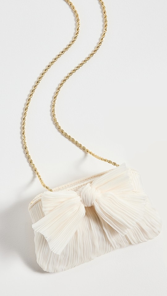 Loeffler Randall Mini Pleated Frame Clutch with Bow | SHOPBOP | Shopbop