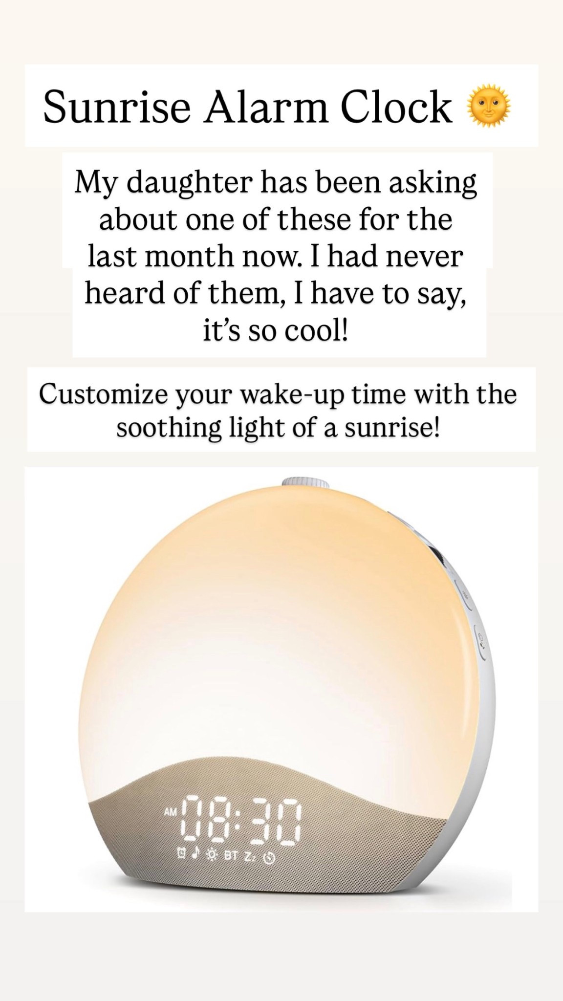 Sunrise Alarm Clock is so good!!!! 

#LTKHome