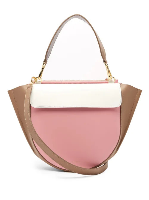 Wandler - Hortensia Medium Leather Cross Body Bag - Womens - Pink Multi | Matches (US)