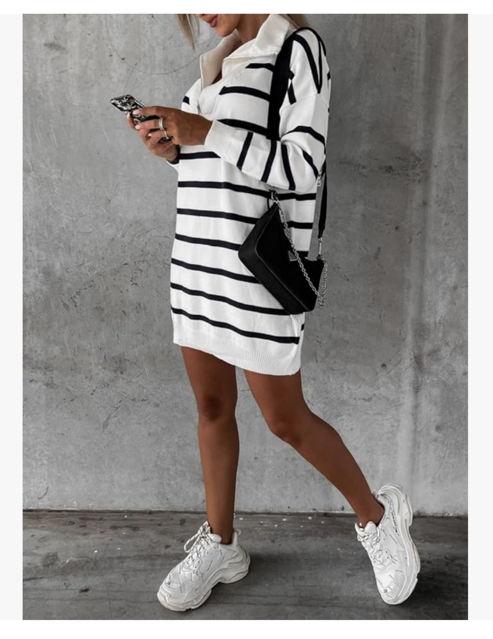 Super cute sweatshirt dress from Amazon 
