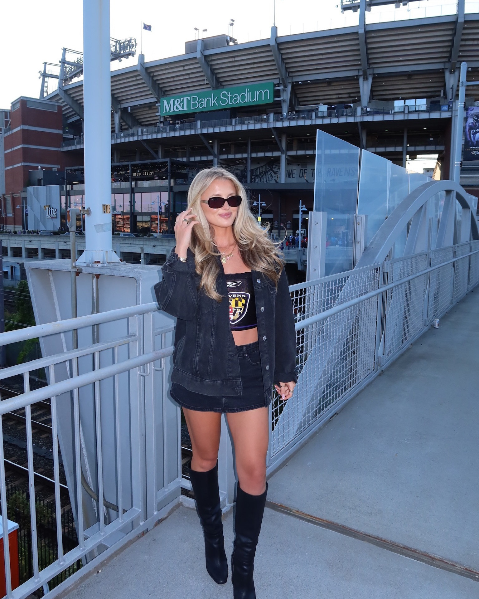 Zara jacket, Amazon skirt, Custom shirt, Steve Madden boots, Reformation Sunglasses, Stoney Clover Bag 💜🖤

#LTKFallSale #LTKStyleTip #LTKBeauty