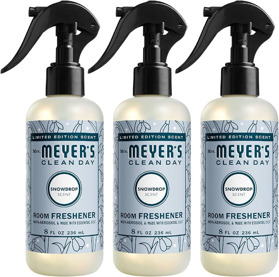 Mrs. Meyer's Room and Air Freshener Spray, Non-Aerosol Spray Bottle Infused with Essential Oils, ... | Amazon (US)