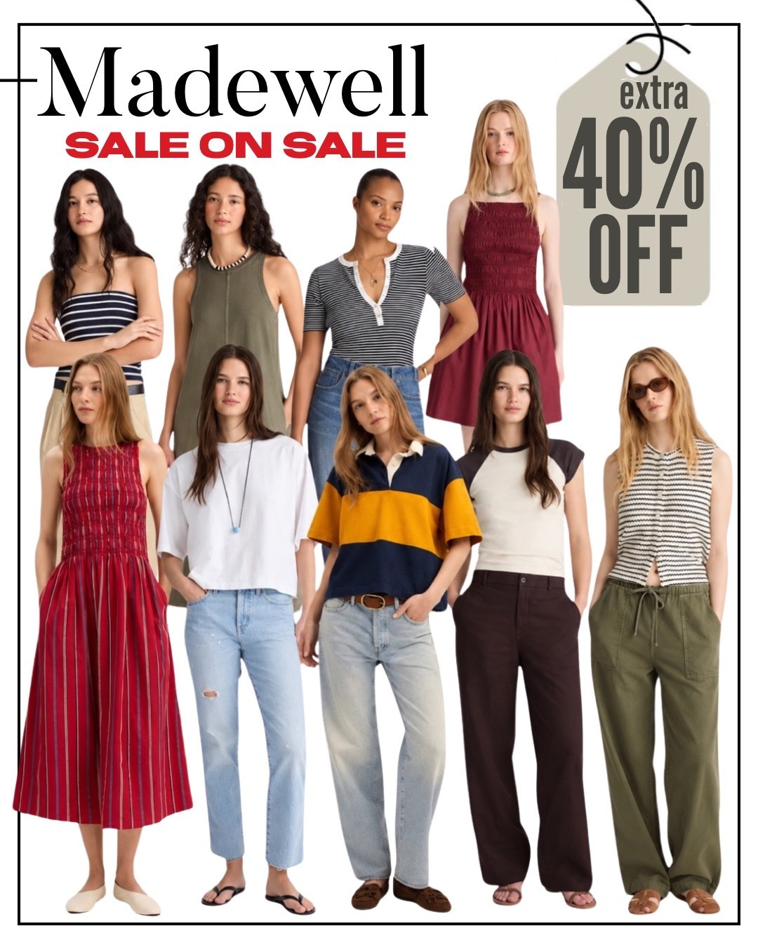 Madewell 25% OFF SITEWIDE + EXTRA 40% OFF SALE