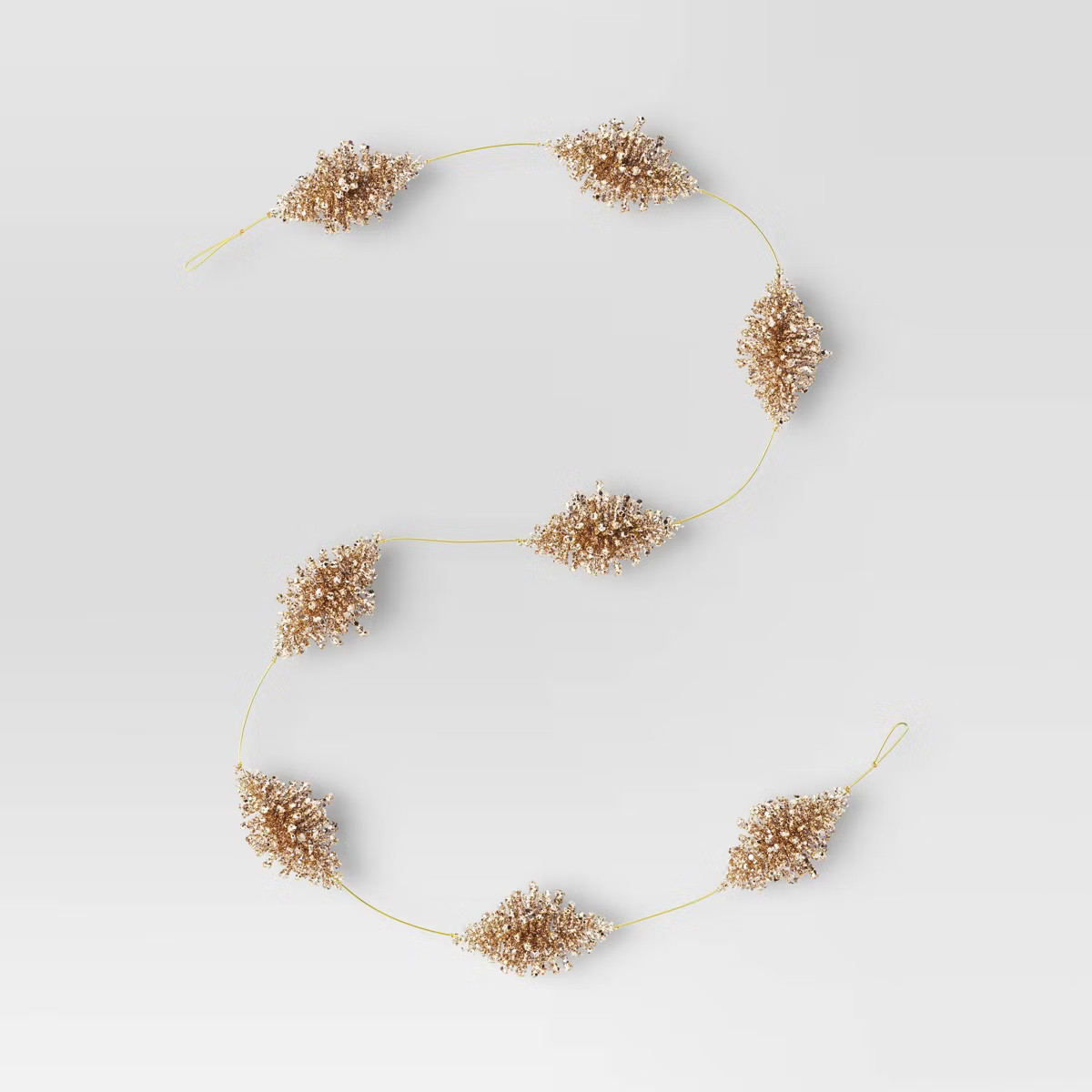 Glittered Christmas Garland Gold - Threshold™ | Target