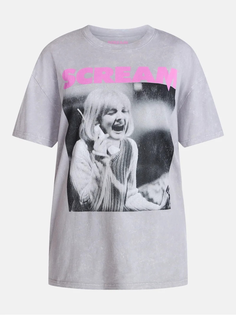 Scream Women's Halloween Graphic Tee with Short Sleeves, Sizes XXS-XXL | Walmart (US)