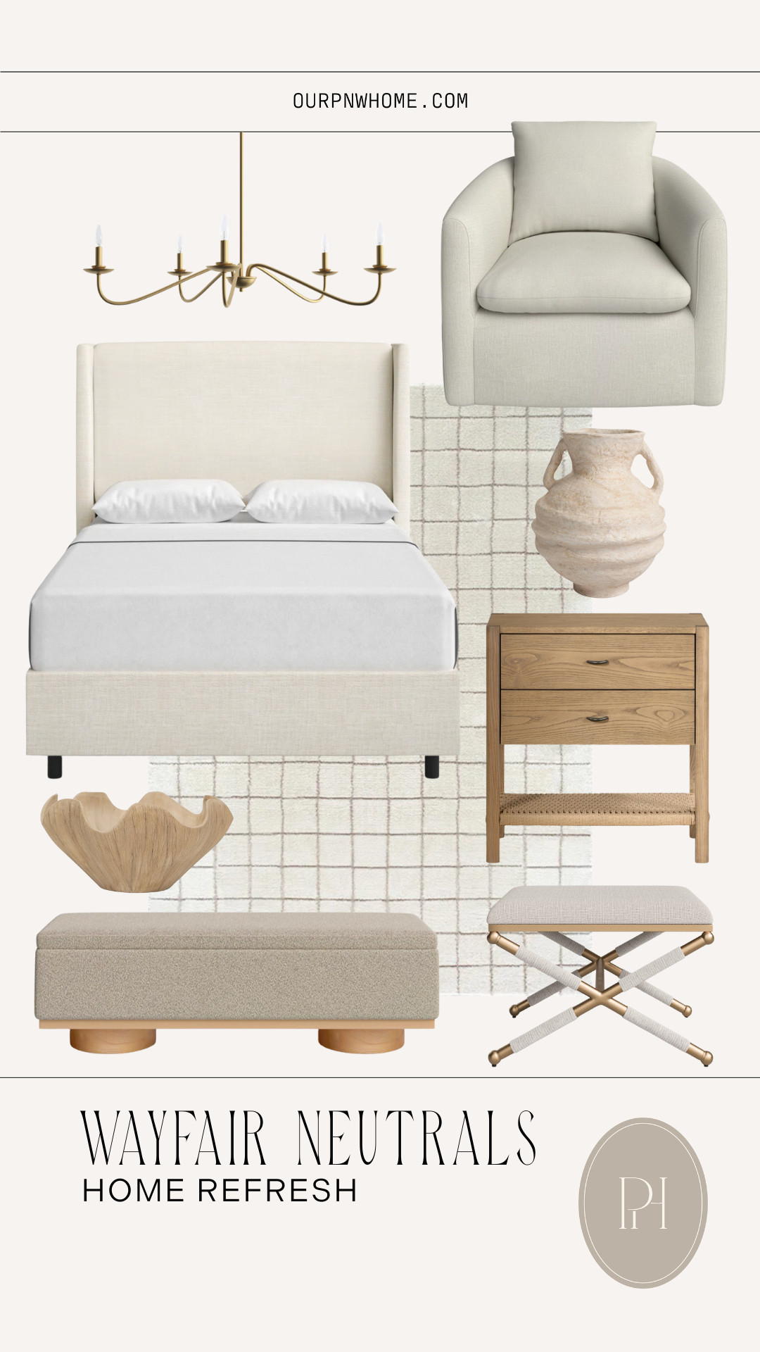 Wayfair furniture and decor finds that are perfect for a post holiday refresh!

Neutral home, upholstered bed frame, ivory bed frame, gold chandelier, brass chandelier, neutral accent chair, ivory accent chair, white armchair, living room furniture, bedroom furniture, pottery vase, boho vase, neutral vase, home accents, wood bowl, wavy bowl, upholstered bench, neutral bench, storage bench, footstool, footrest, accent furniture, ottoman, wood nightstand, neutral area rug, ivory area rug, off-white area rug, living room rug, bedroom rug 

 #LTKSeasonal #LTKHome #LTKSaleAlert