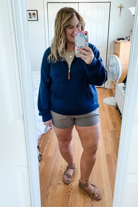 Comfy athleisure outfit.  Perfect for hiking or camping!  Shorts are last years version from Target.  

#LTKSaleAlert #LTKMidsize #LTKActive
