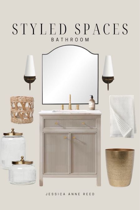 Im loving the fluted detailing on the vanity, so pretty! 

Bathroom accessories, bathroom vanity, greige vanity, fluted vanity, bronze sconce, bathroom mirror

Follow my shop @jessicaannereed on the @shop.LTK app to shop this post and get my exclusive app-only content!

#liketkit #LTKstyletip #LTKhome #LTKfindsunder50
@shop.ltk
https://liketk.it/4EEqn

#LTKsalealert #LTKhome #LTKfindsunder50