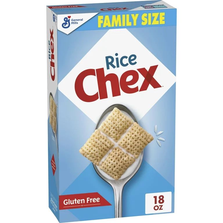 Rice Chex Cereal, Gluten Free Breakfast Cereal, Made with Whole Grain, Family Size, 18 oz | Walmart (US)