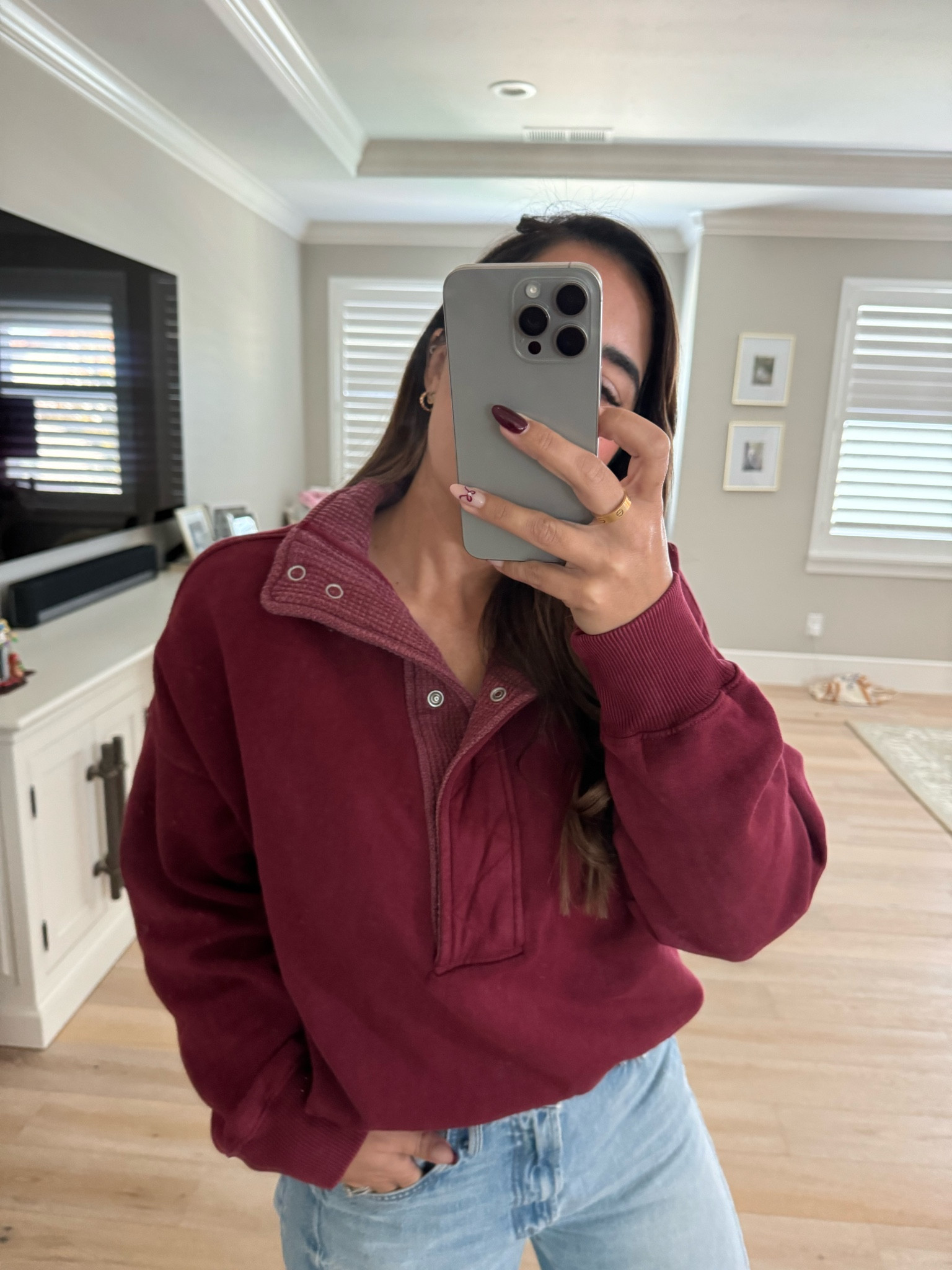 New favorite fall pull over 🤍 runs big, wearing a small 

#LTKFindsUnder50 #LTKStyleTip #LTKSeasonal