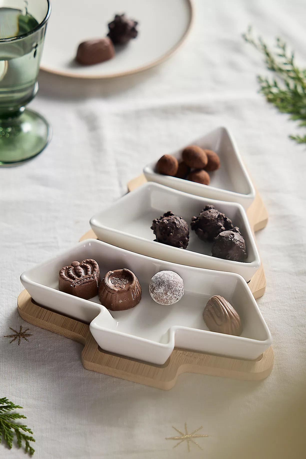 Christmas Tree Tapas Bowl Set | Anthropologie (US)