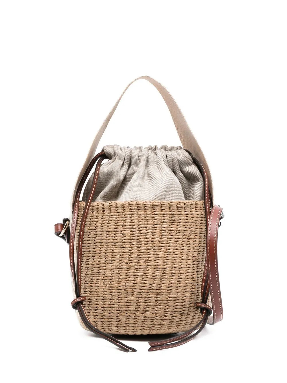 Chloé small Woody bucket bag - Neutrals | Farfetch Global