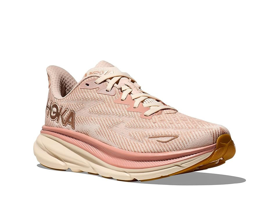 Hoka Clifton 9 Women's Shoes Sandstone/Cream : 9.5 B - Medium, Synthetic | Zappos