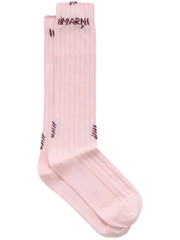 Marni logo-jacquard Ribbed Socks | Pink | FARFETCH CA