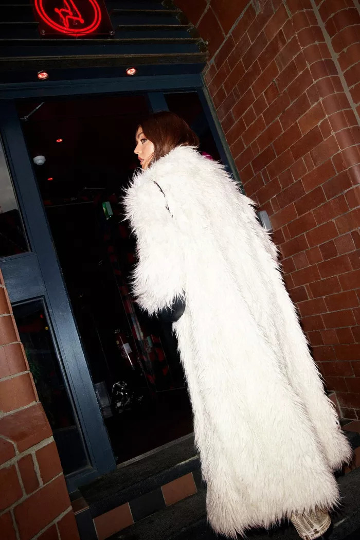Premium Textured Long Pile Fur Coat | Boohoo.com (UK & IE)