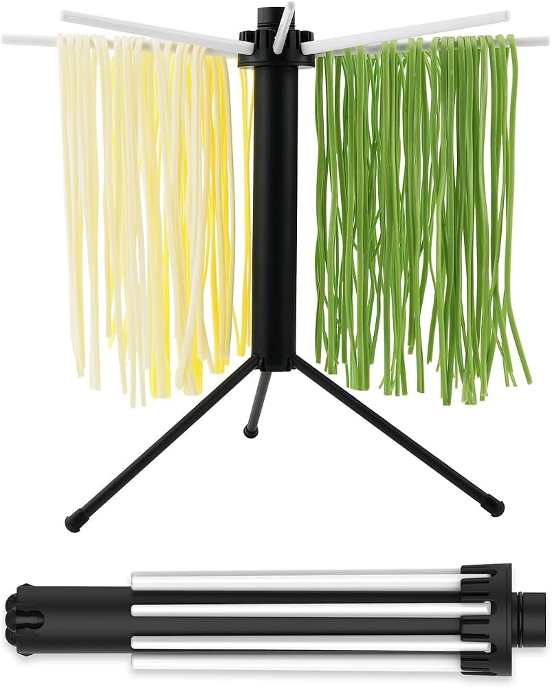 KITCHENDAO Collapsible Pasta Drying Rack, Plastic Foldable Homemade Fresh Spaghetti Noodle Tree S... | Amazon (US)