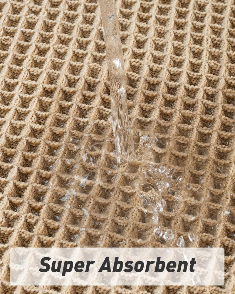 Upgraded Waffle Runner Rug, Super Absorbent Non Slip Bath Mats for Bathroom Floor, Machine Washab... | Amazon (US)