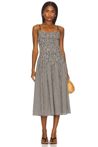 Elodie the Label Breena Dress in Black Gingham from Revolve.com | Revolve Clothing (Global)