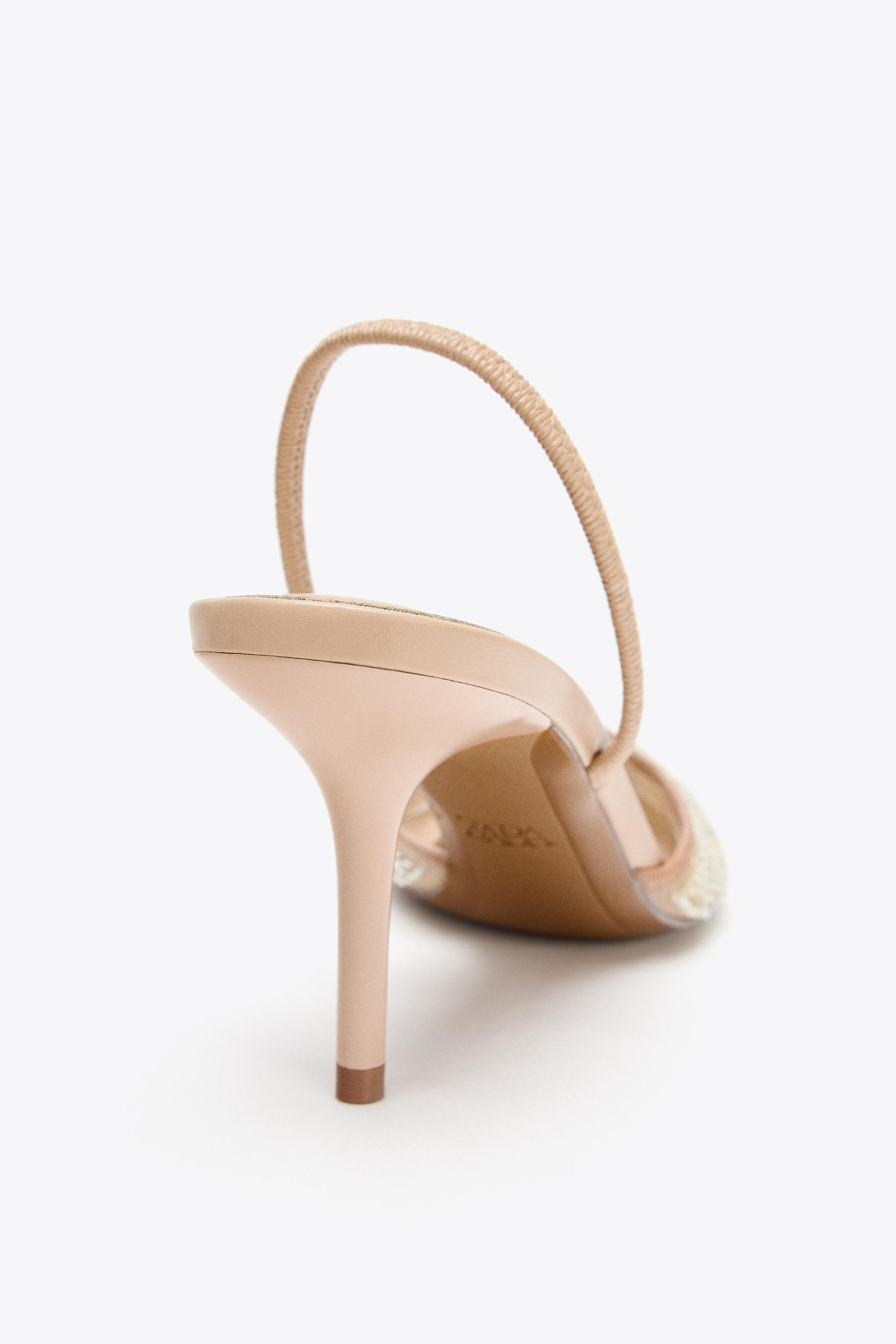 RHINESTONE SLINGBACK SHOES | Zara UK