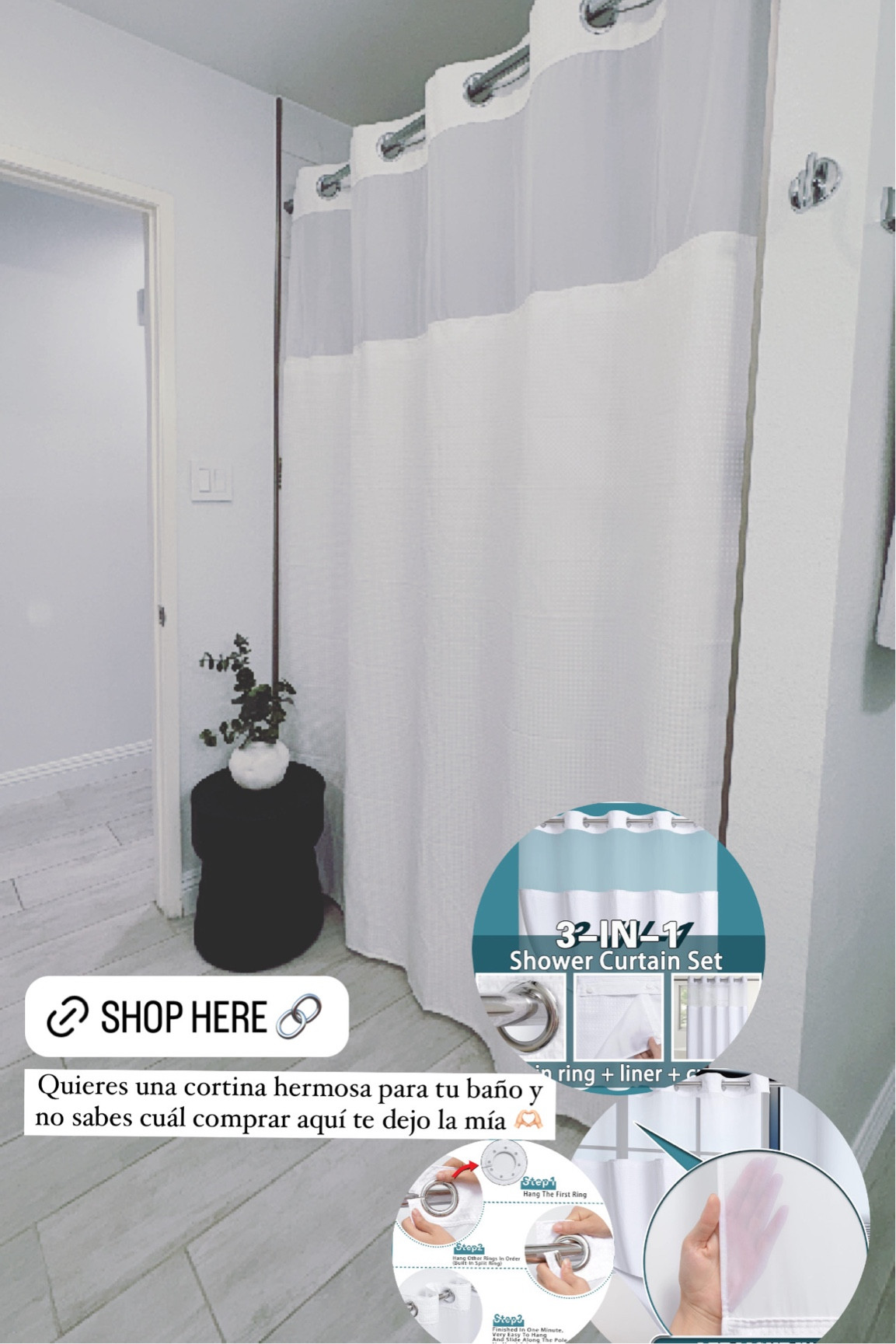 Quieres una cortina hermosa para tu baño aquí te dejo esta opción ideal 🤍
#amazonfinds #amazonhome #homeinspo #homemusthave

#LTKSaleAlert #LTKStyleTip #LTKHome