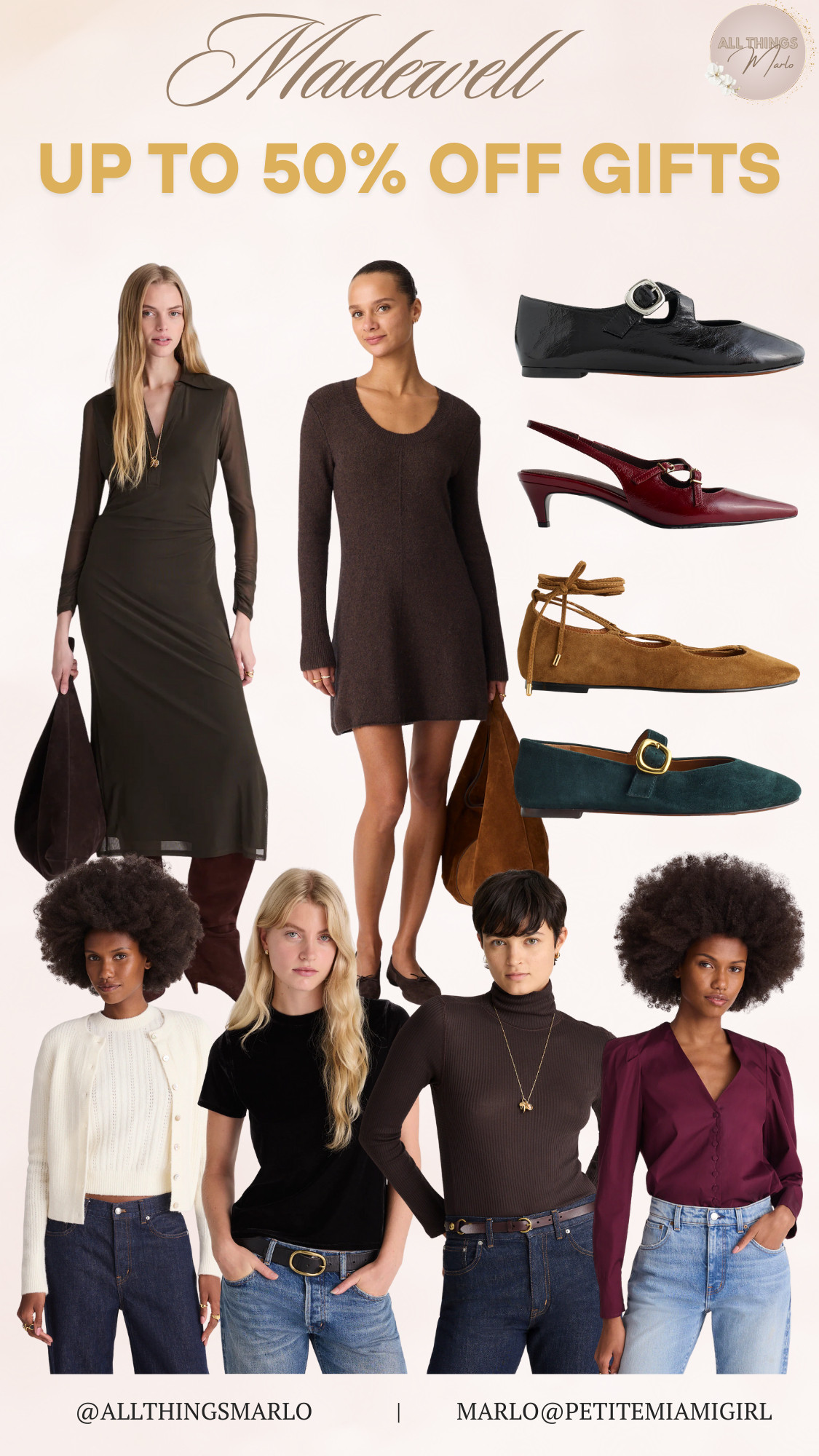 Madewell up to 50% off gifts. 

 #LTKGiftGuide #LTKSeasonal #LTKSaleAlert