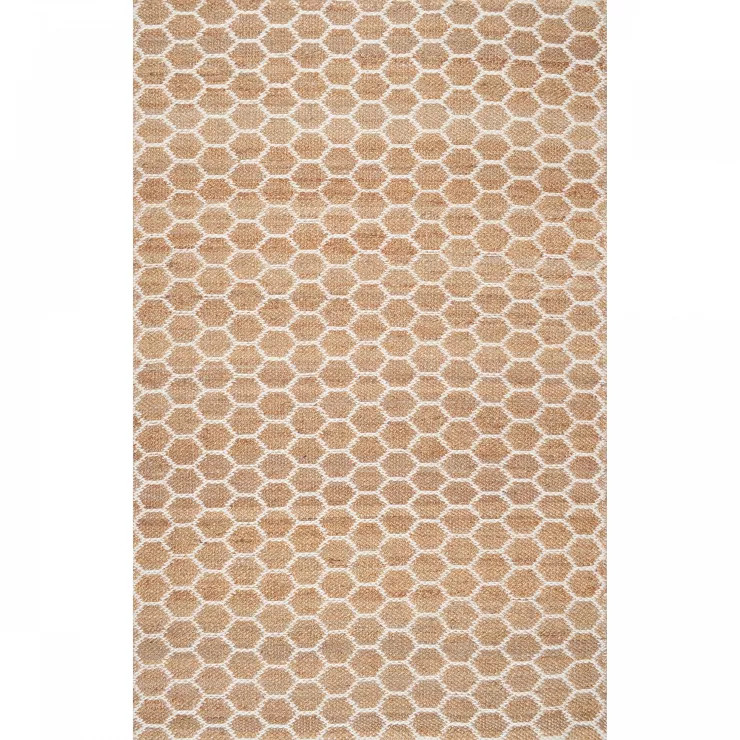 nuLOOM Hand Woven Reversible Honeycomb Alisha Jute Area Rug | Target