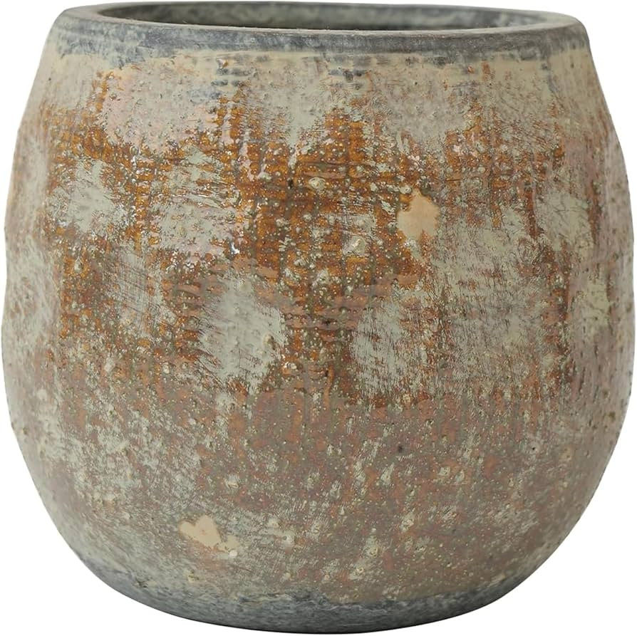 Vintage Terracotta Planter, Ceramic, Indoor/Outdoor, Succulent, Cactus, Orchid | Amazon (US)