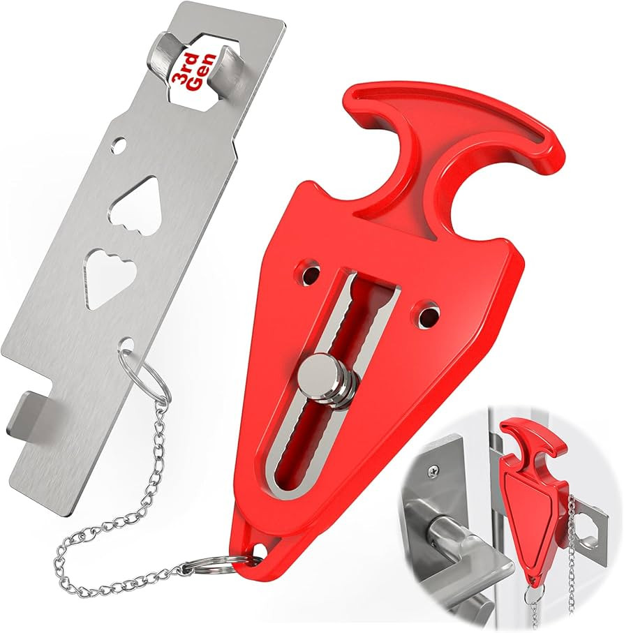 3rd Gen Portable Door Lock - Hotel Door Locks for Travelers Security, Travel Lock for Apartment/D... | Amazon (US)