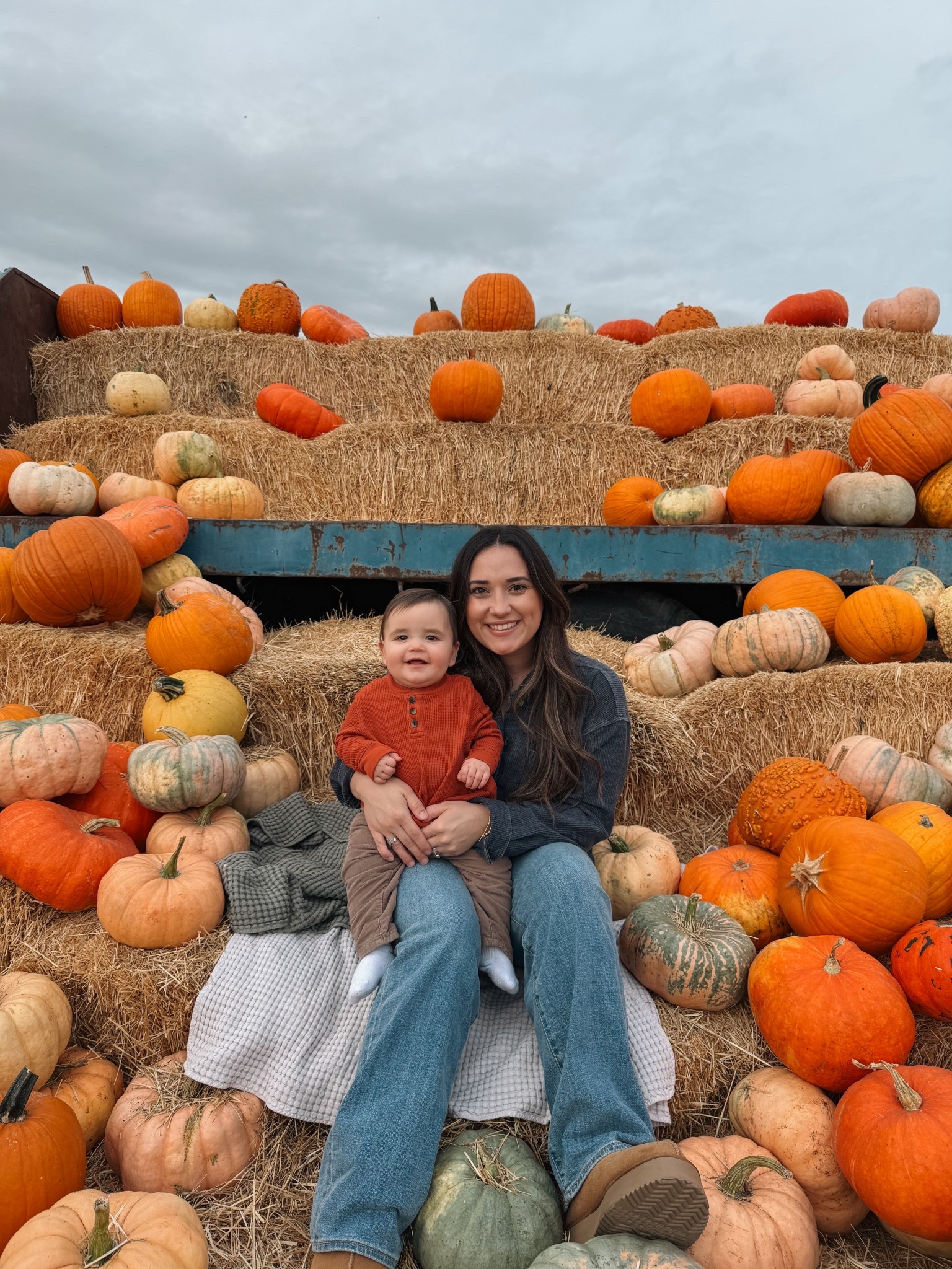 Pumpkin patch with the cutest pumpkin 

#LTKBaby #LTKHalloween #LTKFamily