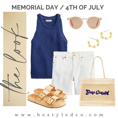 Memorial Day outfits / 4th of July looks / casual summer outfits / denim shorts / sweater tank 

#LTKFind #LTKunder100 #LTKunder50